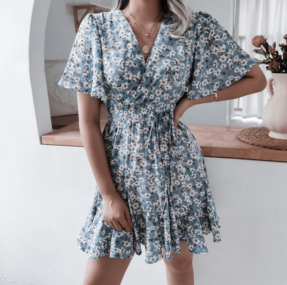 Valenzora | Geblümtes bequemes Sommerkleid