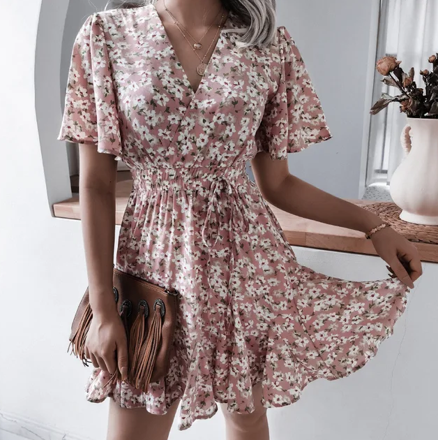 Valenzora | Geblümtes bequemes Sommerkleid