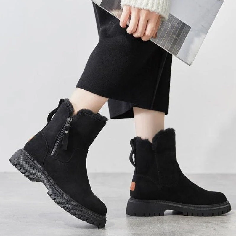 Valenzora | Klassische Herbst-Keilabsatz-Stiefeletten für Damen