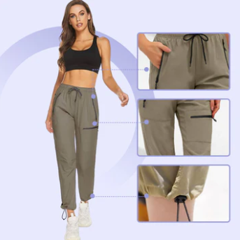 Valenzora | Lightweight, quick-drying cargo hiking pants for women