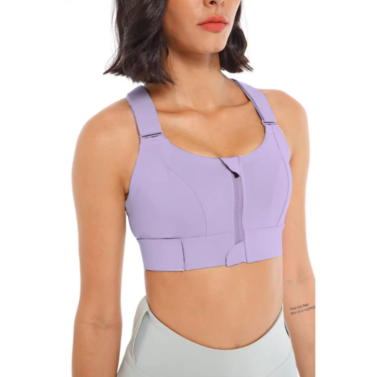 Valenzora | Adjustable zipper sports bra