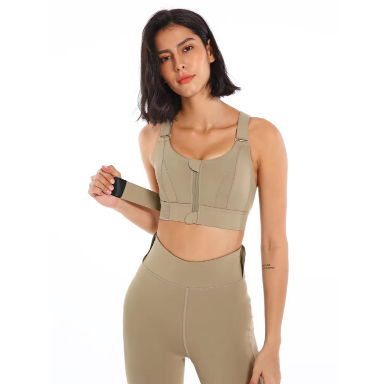 Valenzora | Adjustable zipper sports bra