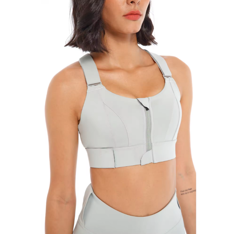 Valenzora | Adjustable zipper sports bra