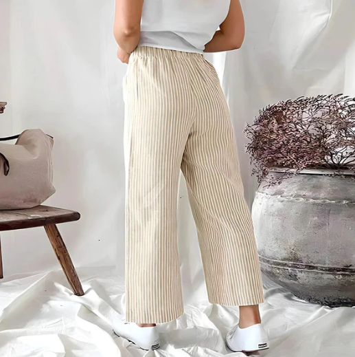 Valenzora | Effortlessly Striped Culottes Danife