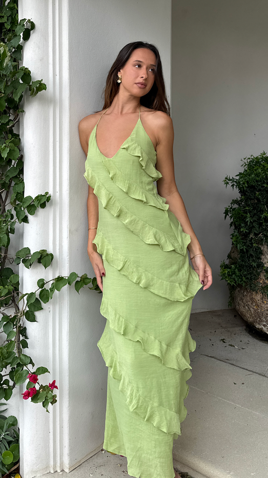 Valenzora | Dress with playful ruffles