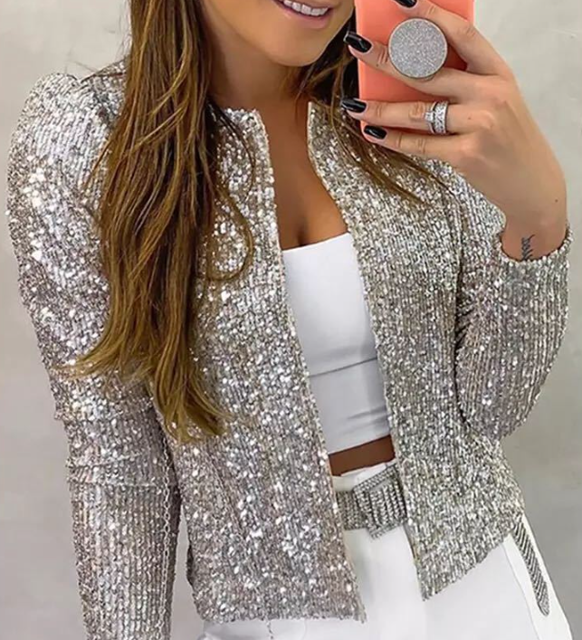Valenzora | Elegante Paillettenjacke für Damen
