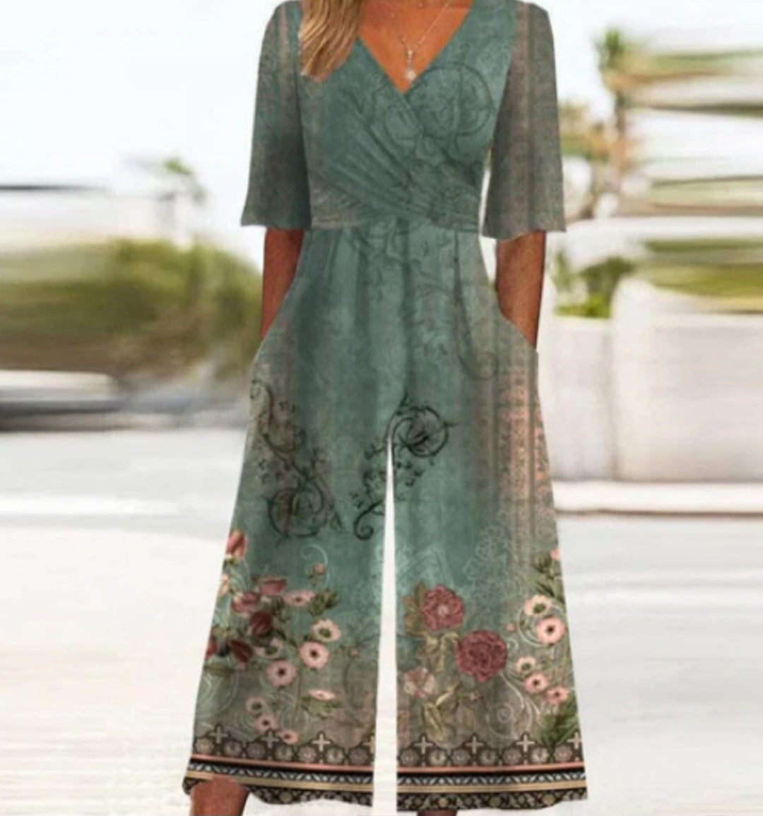 Valenzora | Cross Neck Jumpsuit for Women
