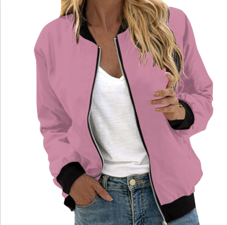 Valenzora | Casual Zip Bomber Jacket for Women