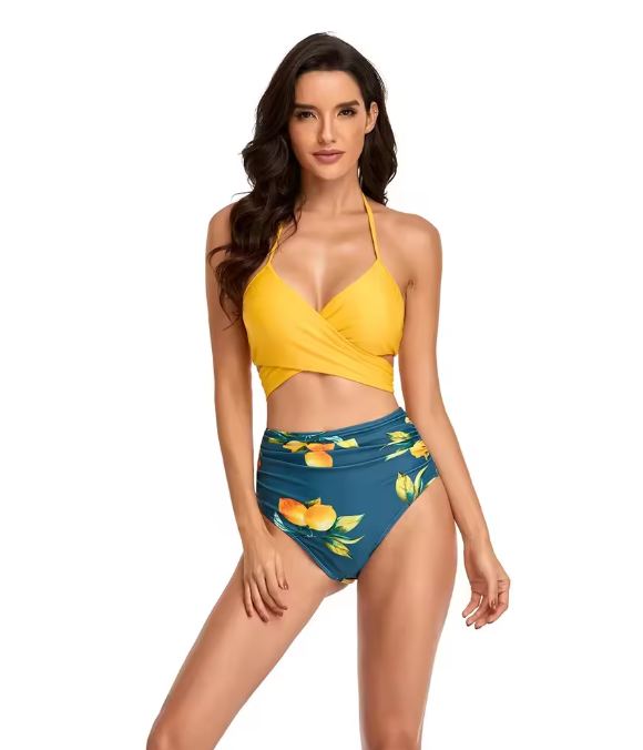 Valenzora Bikini Set | Floral Wrap and Tie Bikini