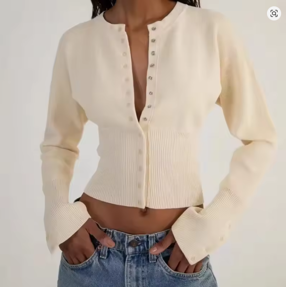 Valenzora | Langärmeliger Strickcardigan