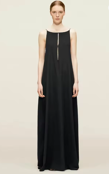 Valenzora | Backless Holiday Satin Dress Long