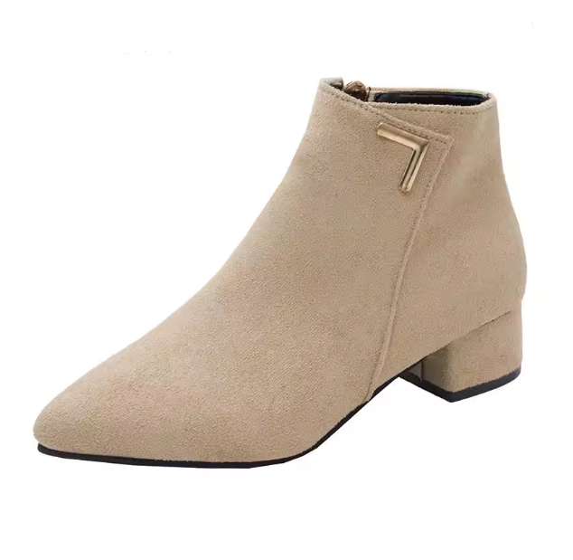 Valenzora | Ankle boots with pointed toe and side zipper, women's ankle boots