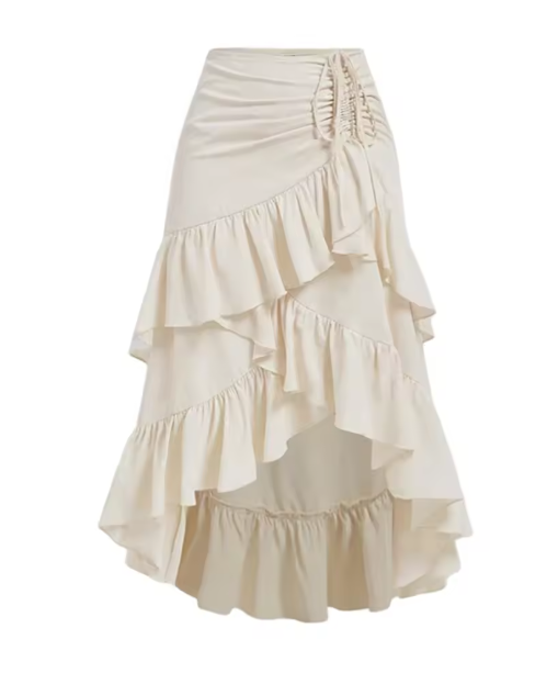 Valenzora | Asymmetrical skirt with ruffled hem