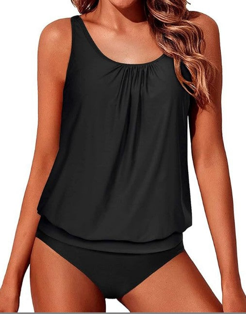Valenzora | Athletic Two-Piece Tankini Swimsuits for Women Tummy Control Swimsuits