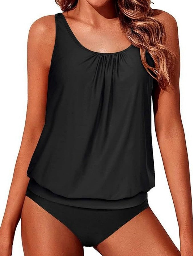 Valenzora | Athletic Two-Piece Tankini Swimsuits for Women Tummy Control Swimsuits