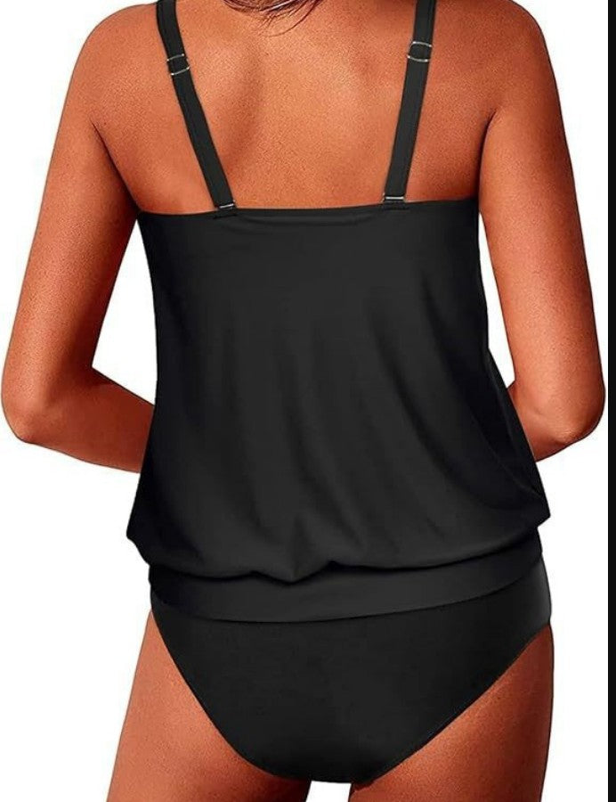 Valenzora | Athletic Two-Piece Tankini Swimsuits for Women Tummy Control Swimsuits