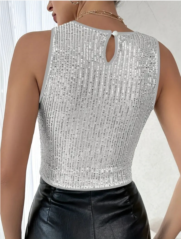 Valenzora | Sparkling Sequin Top For A Glamorous Look