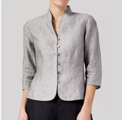 Valenzora | Stylisches Damen-Top mit hohem Kragen