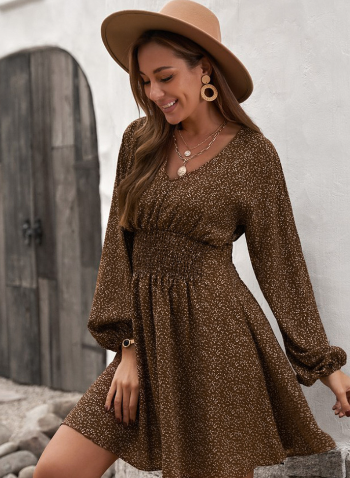 Valenzora | Luxuriöses Shiftkleid mit Tupfenmuster