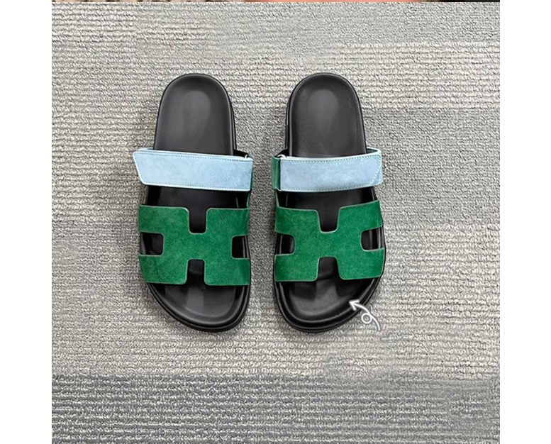 Verta™ - Comfortable Roman-style summer sandals with H-shape and Velcro closure