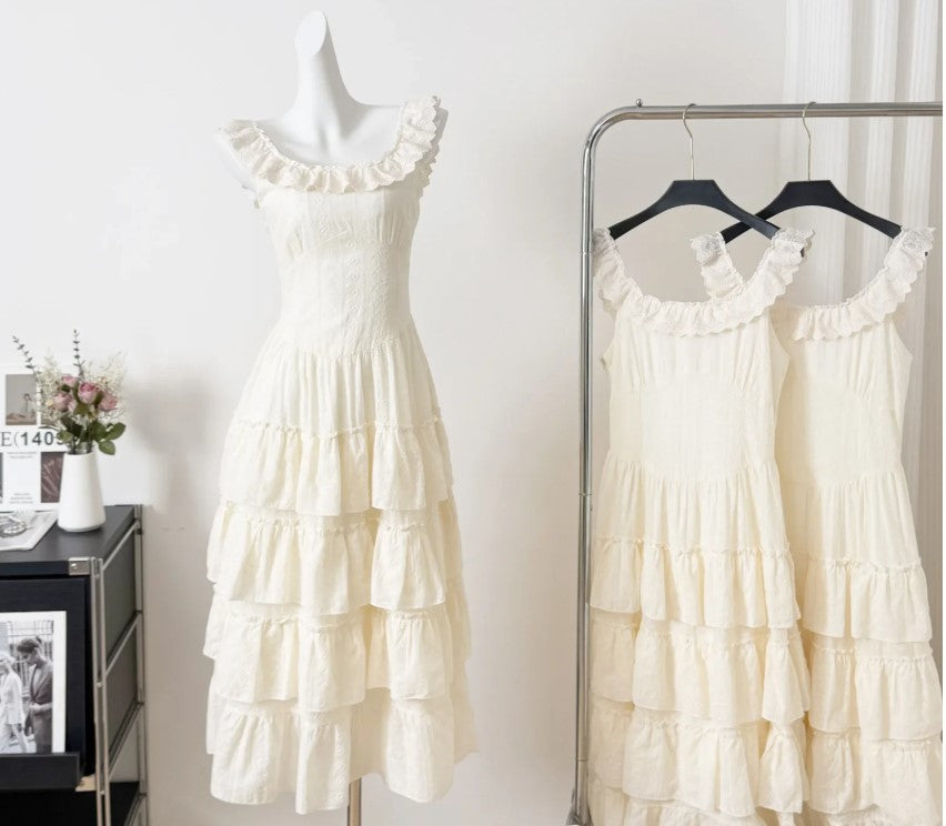 Valenzora | Elegantes ärmelloses Rüschen-Kuchenkleid
