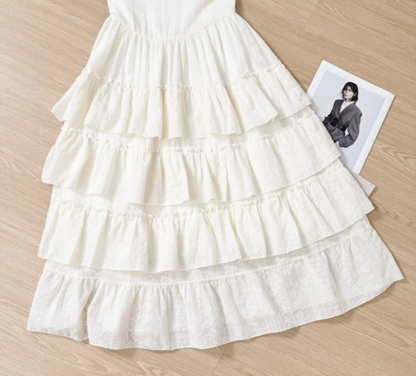 Valenzora | Elegantes ärmelloses Rüschen-Kuchenkleid