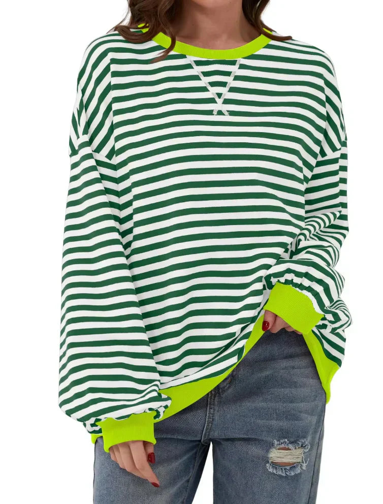 Valenzora | Bequemer gestreifter Pullover