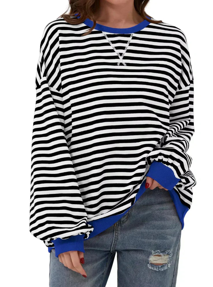 Valenzora | Bequemer gestreifter Pullover