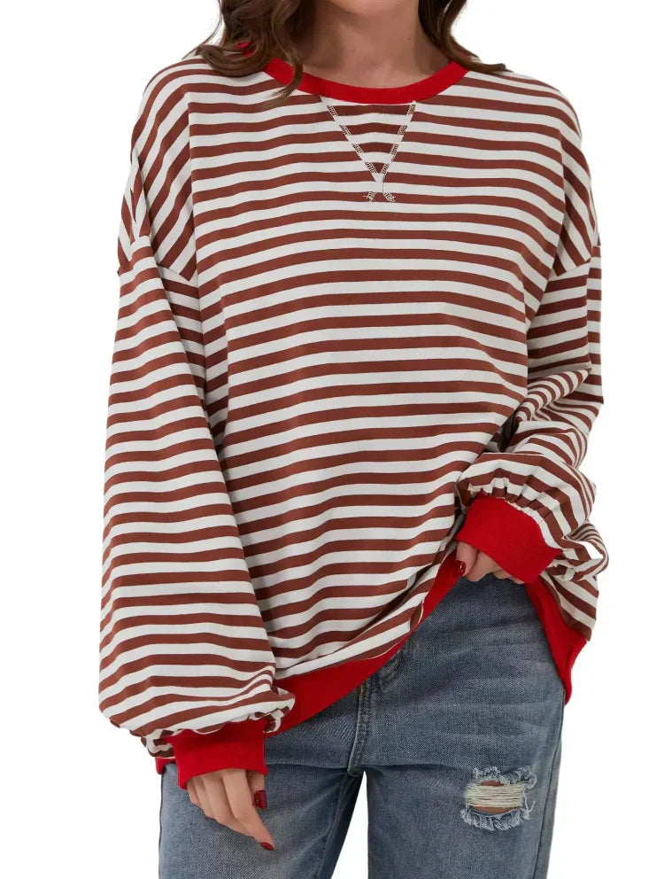 Valenzora | Bequemer gestreifter Pullover