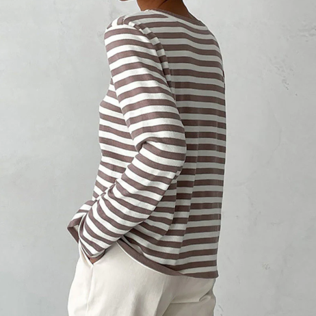 Valenzora | Striped long-sleeved shirt