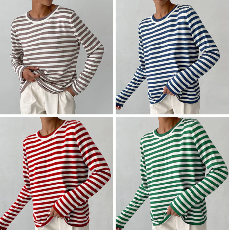 Valenzora | Striped long-sleeved shirt