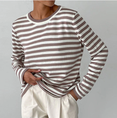 Valenzora | Striped long-sleeved shirt