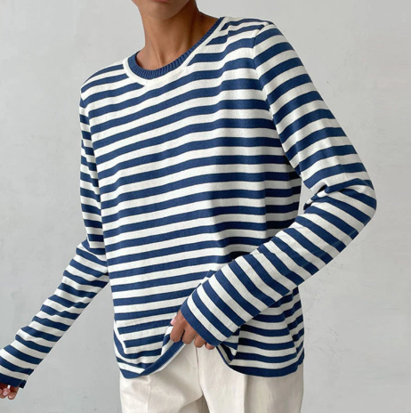 Valenzora | Striped long-sleeved shirt