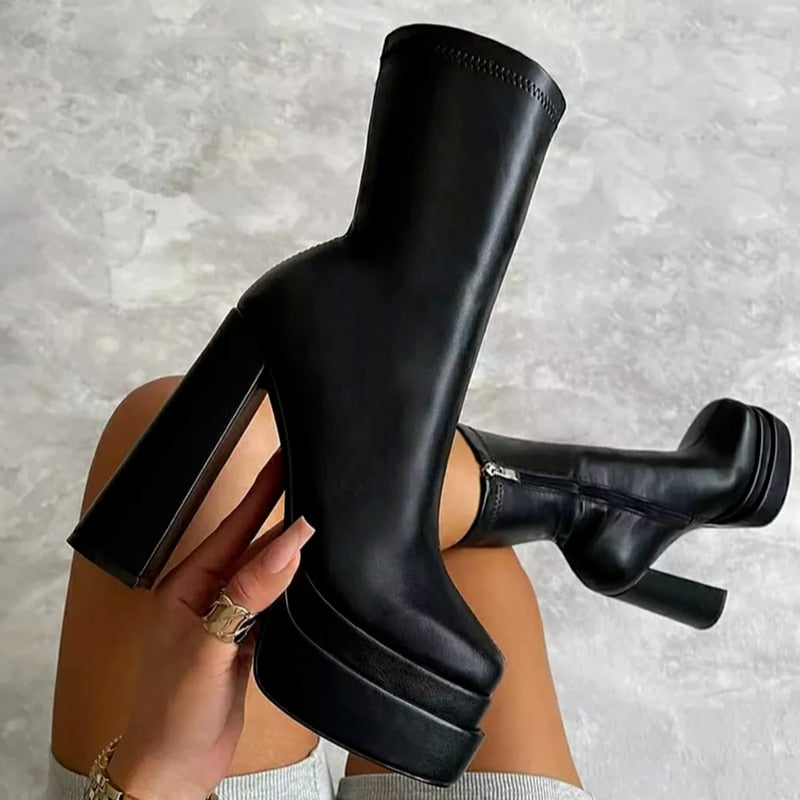 Valenzora | Designer Ankle Boots with High Heels