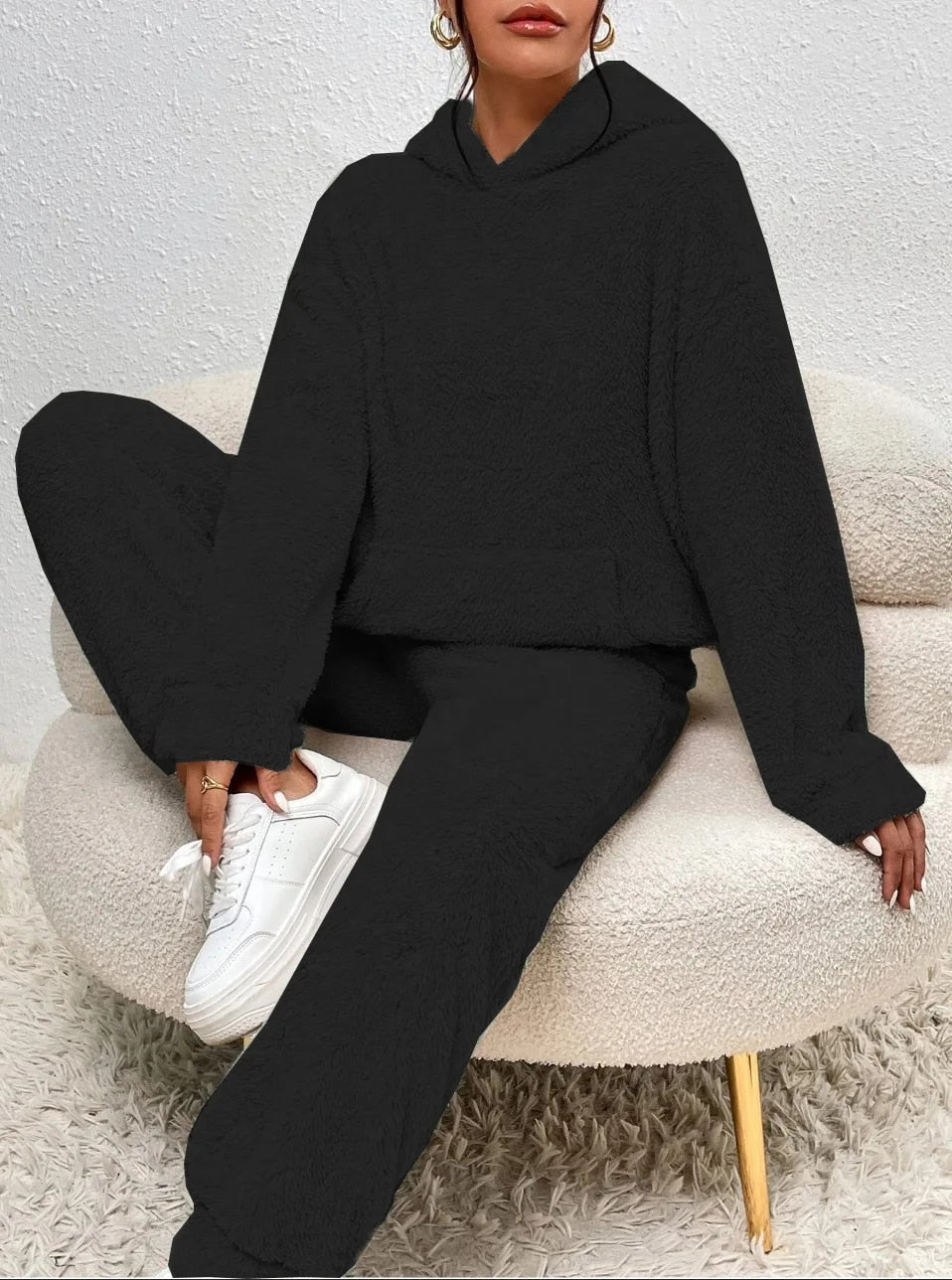Valenzora | Teddy hooded loungewear for women