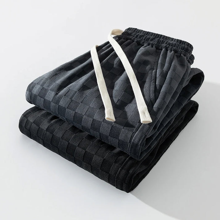 Valenzora | Stylish jogging pants with a checkered pattern