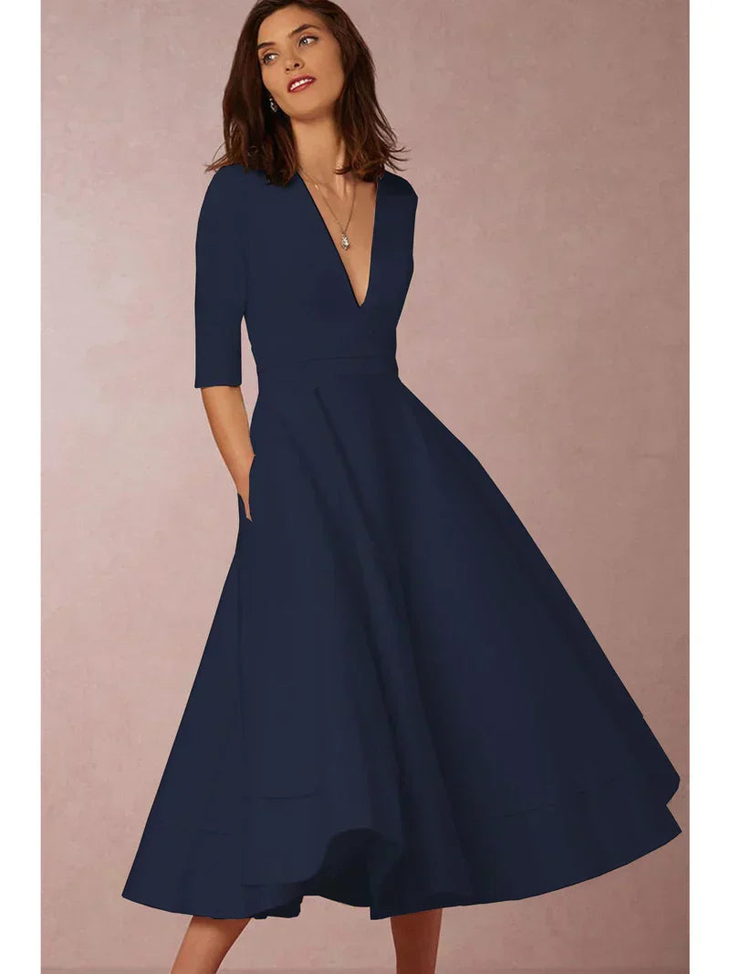 Valenzora | Elegantes A-Linien Midikleid