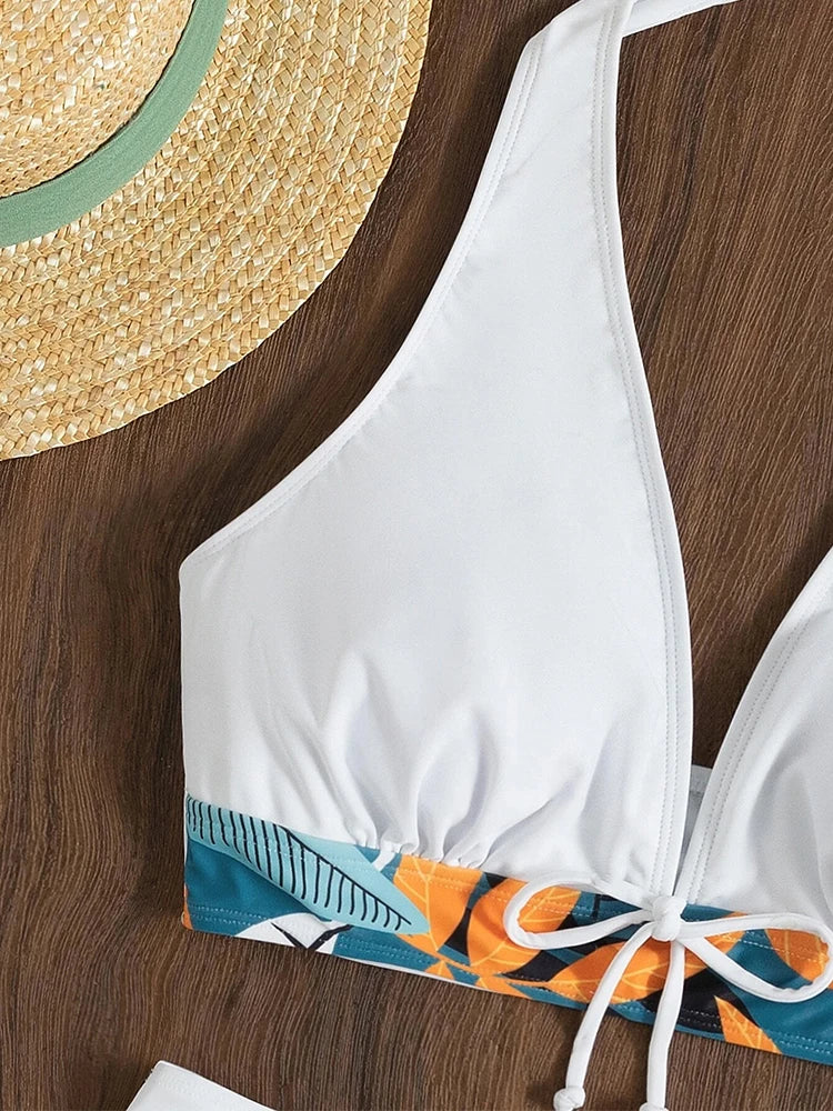 Valenzora | High-waisted printed bikini set