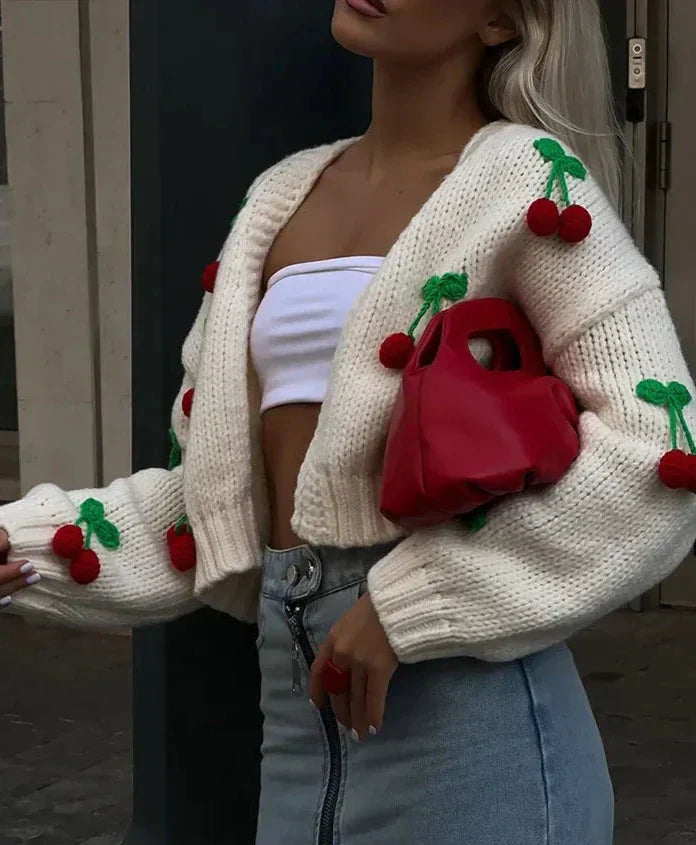 Valenzora | Kirsch-Cardigan für Damen