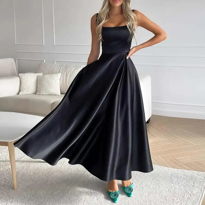 Valenzora | Modern Sleeveless Maxi Dress with High Waist for Women