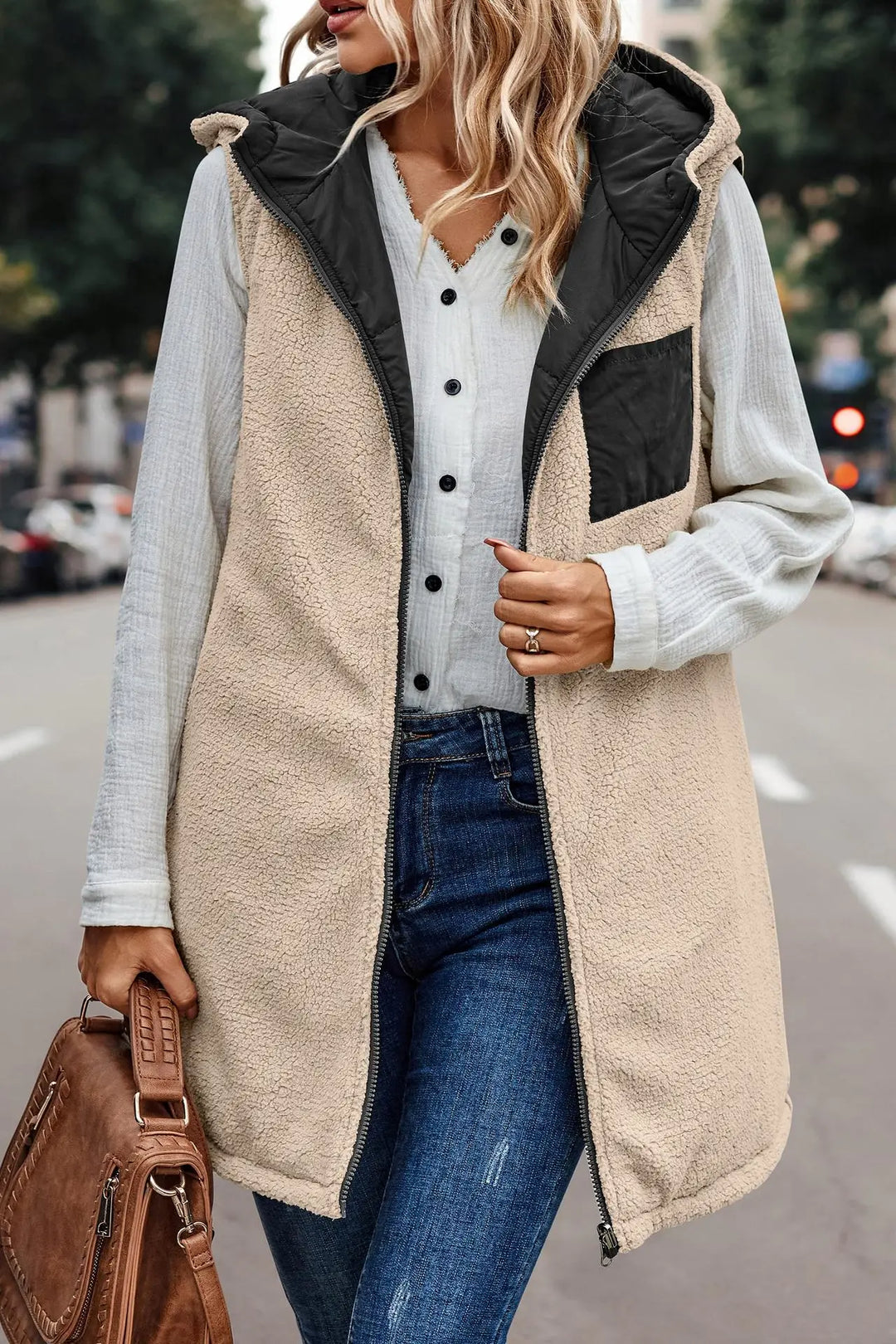 Valenzora | Jamia Reversible Hooded Vest