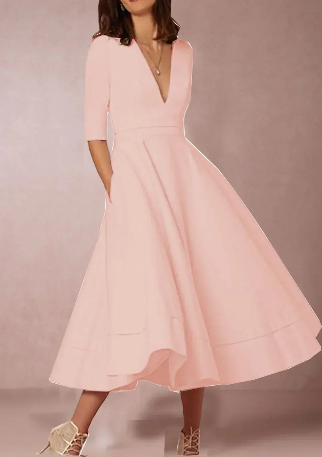 Valenzora | Elegantes A-Linien Midikleid