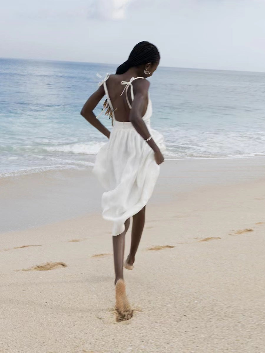 Valenzora | Breathable Linen Summer Dress for Women