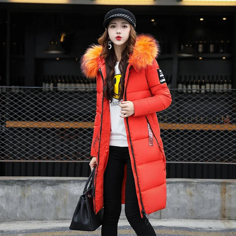 Valenzora - Women's Winter Parka - Warm coat with large hood and fur collar