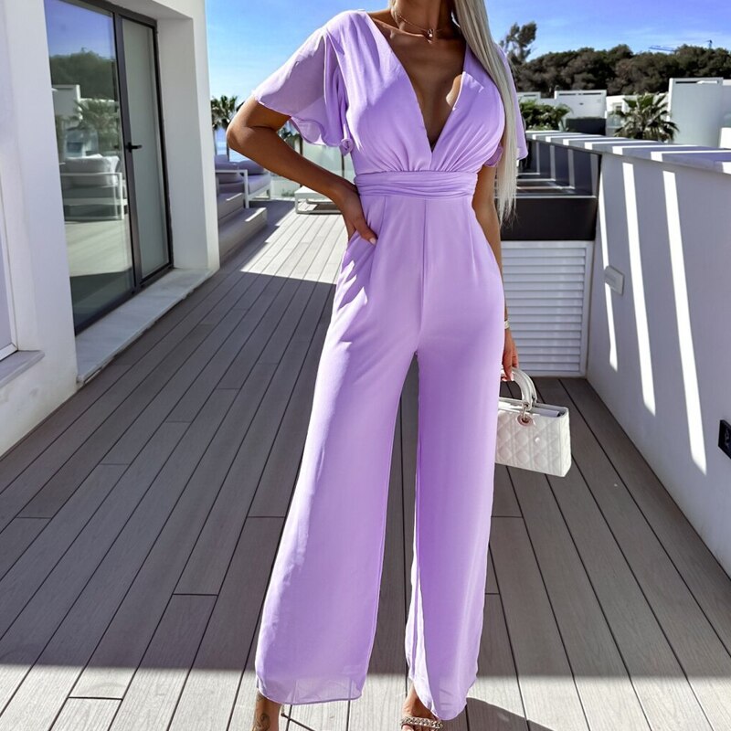 Valenzora | Stylish wide-leg jumpsuit