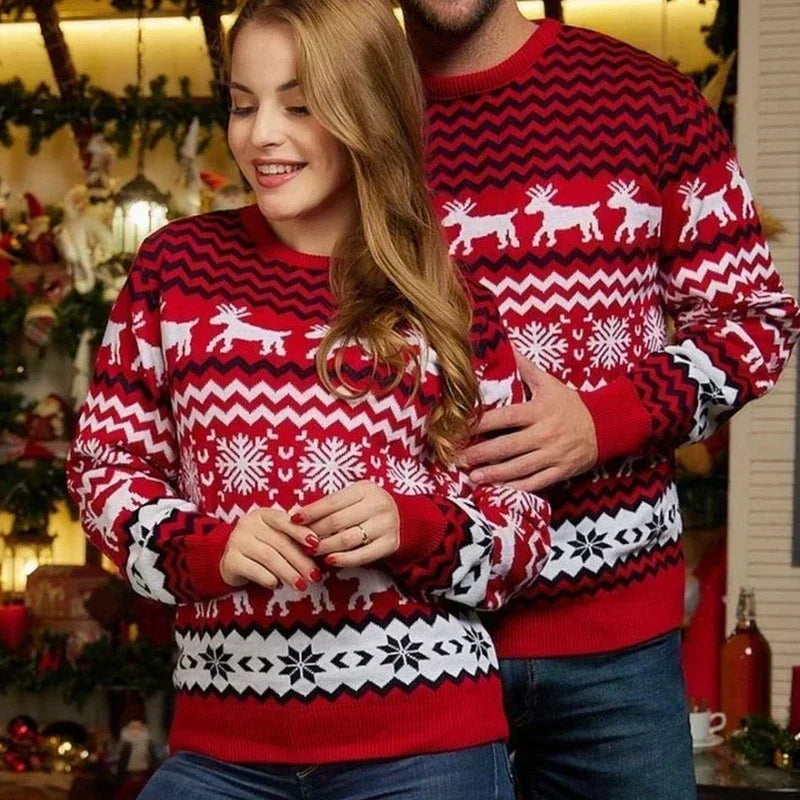 Valenzora - Hässlicher Weihnachtspullover - Gemütlicher Strickpullover im skandinavischen Stil