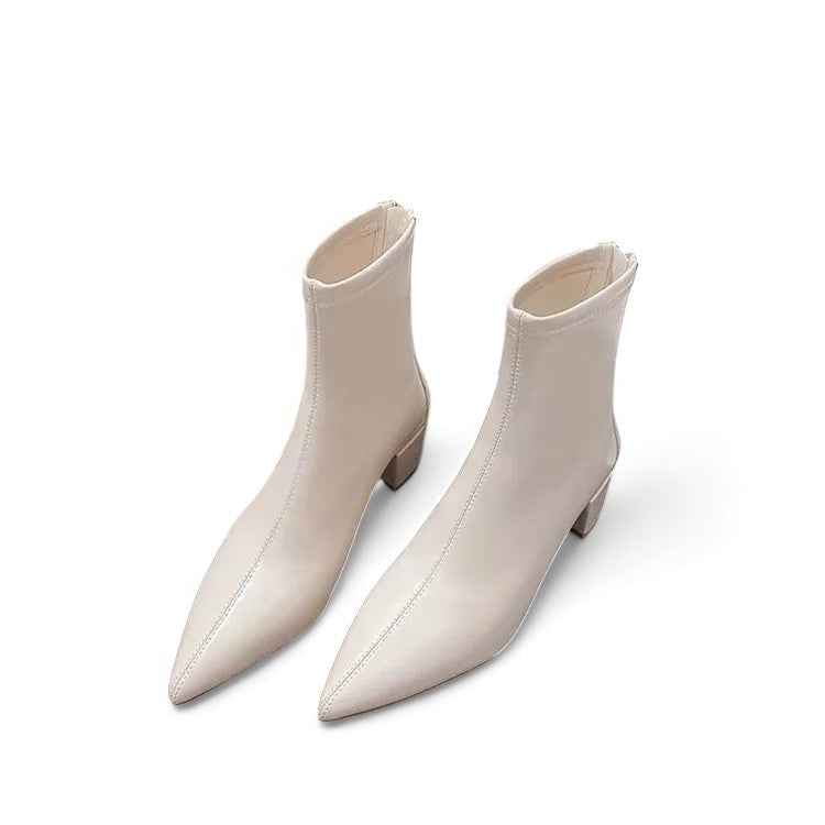 Valenzora - Stylishe Damenschuhe mit spitzer Zehenpartie und Reißverschluss an der Ferse