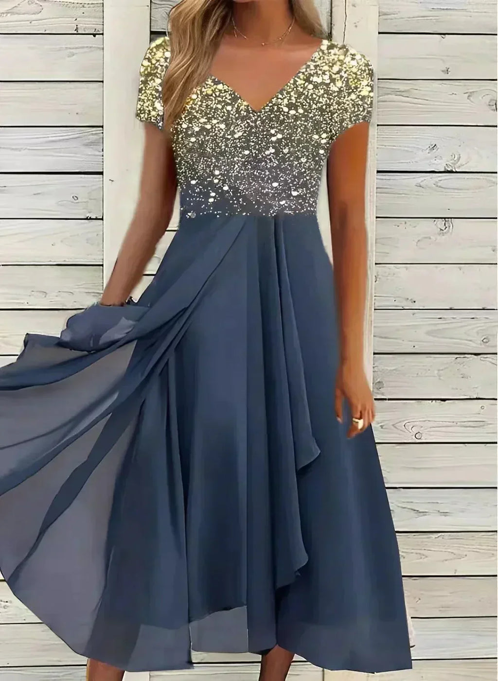 Valenzora | Chiffon evening dress for women