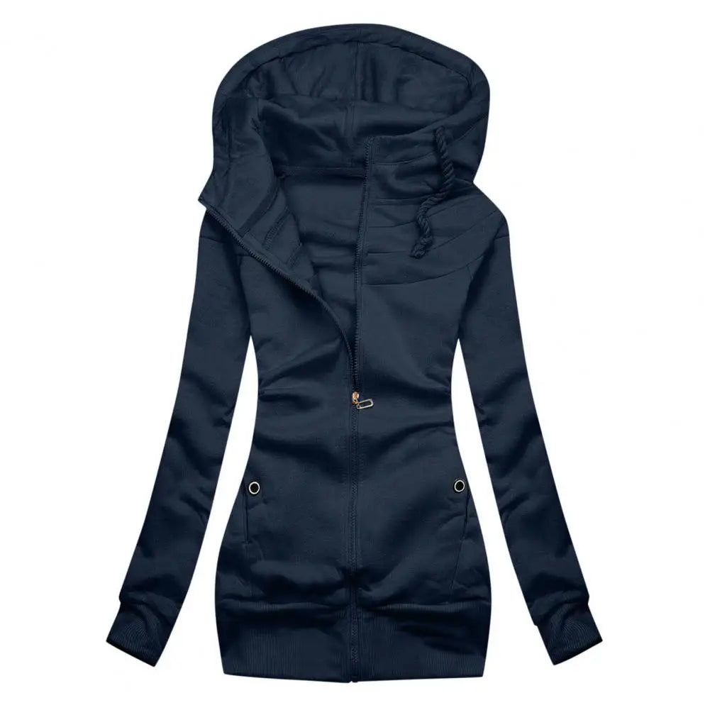 Valenzora | Casual slim fit sweatshirt with hood