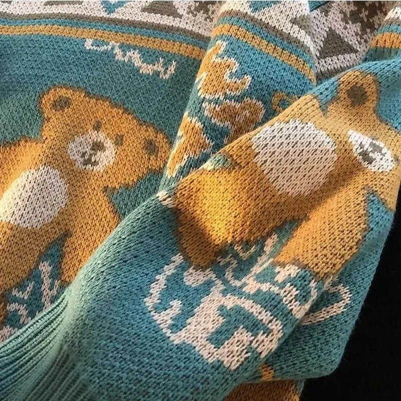 Valenzora - Ugly Christmas Sweater - Cute Bear Sweater for Couples
